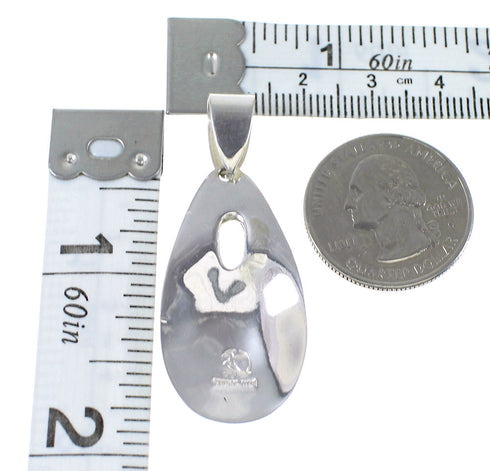 Genuine Sterling Silver Turquoise Southwest Pendant AX78470